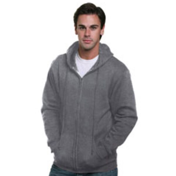 Adult USA Made Full-Zip Heavyweight Hooded Sweatshirt Thumbnail