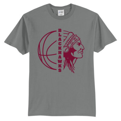 Stockton Blackhawks Basketball Logo 1 - Tall Core Blend Tee Thumbnail