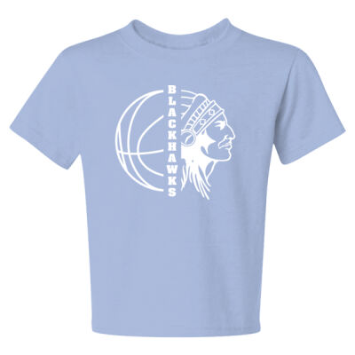 Stockton Blackhawks Basketball Logo 1 - Dri-Power® Youth 50/50 T-Shirt Thumbnail